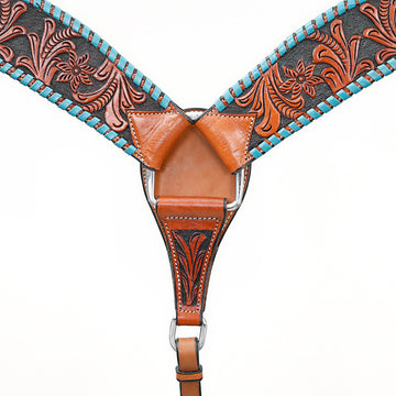 Western leather Breast Collar